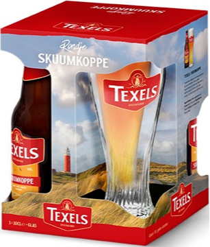 Texels Skuumkoppe bierpakket met glas Texels Skuumkoppe bierpakket met glas